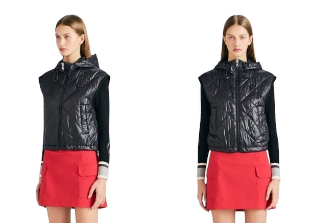 新品未使用新作G/FOREジーフォアレディースベスト sizeLブラック