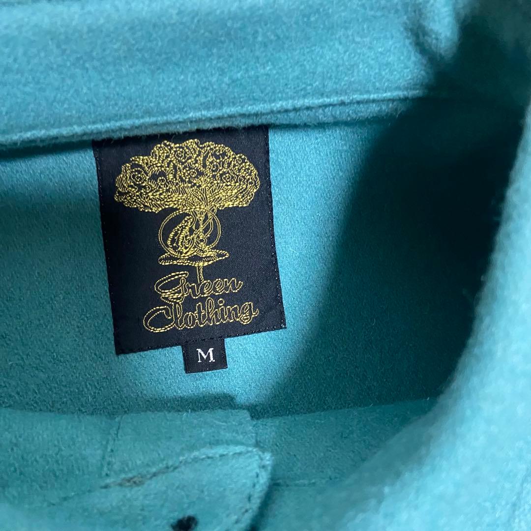 【新品タグ付き】GREEN CLOTHING ウールネルシャツ スノボ インナー