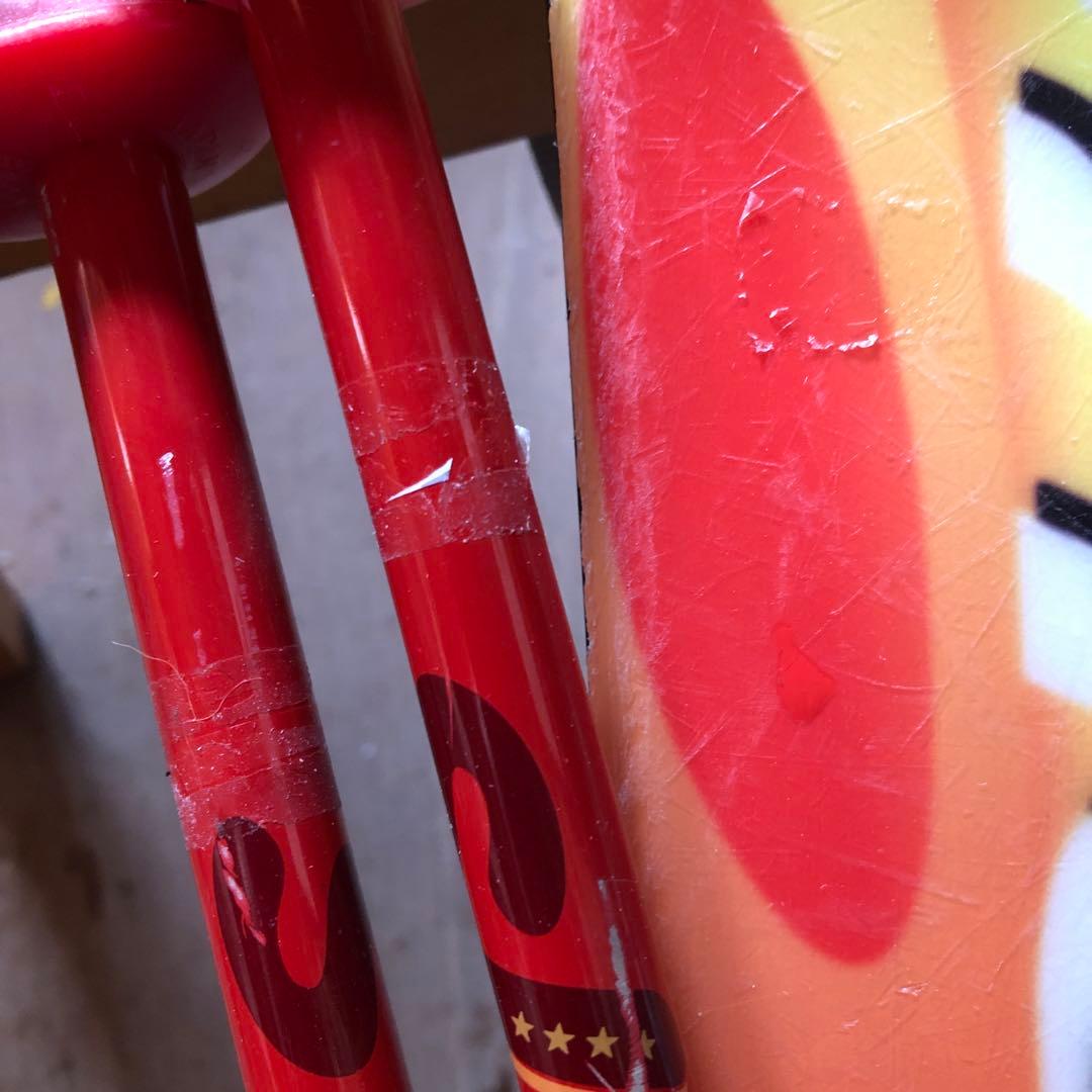 ジュニアスキーセット　スキー板／ビンディング／ストック／ホルダーベルト【140】