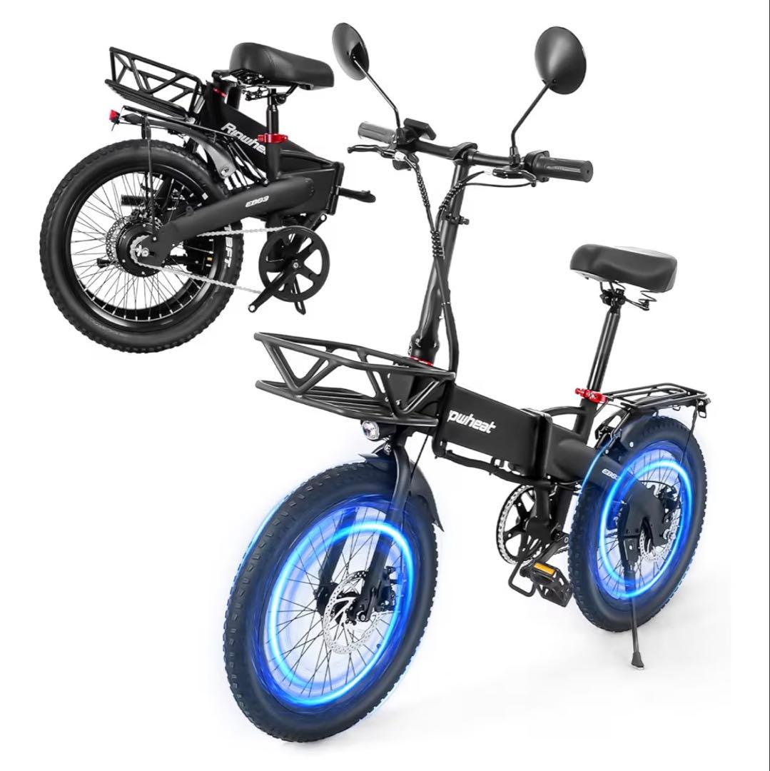 [引取のみ] Ripwheat 電動アシスト自転車 ブラック 48V