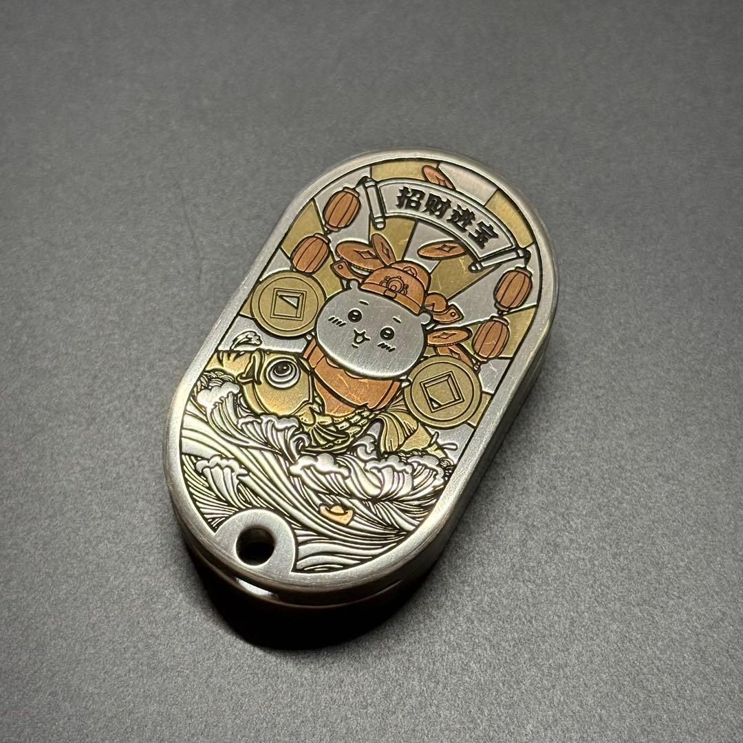 「正規品」HE EDC フィジェットトイ SS製 　真鍮彫刻 限定　絶版