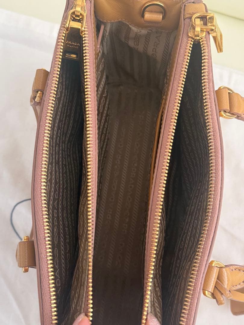 R&RPRADAガレリア サフィアーノ 2WAY ハンドバッグ ショルダー