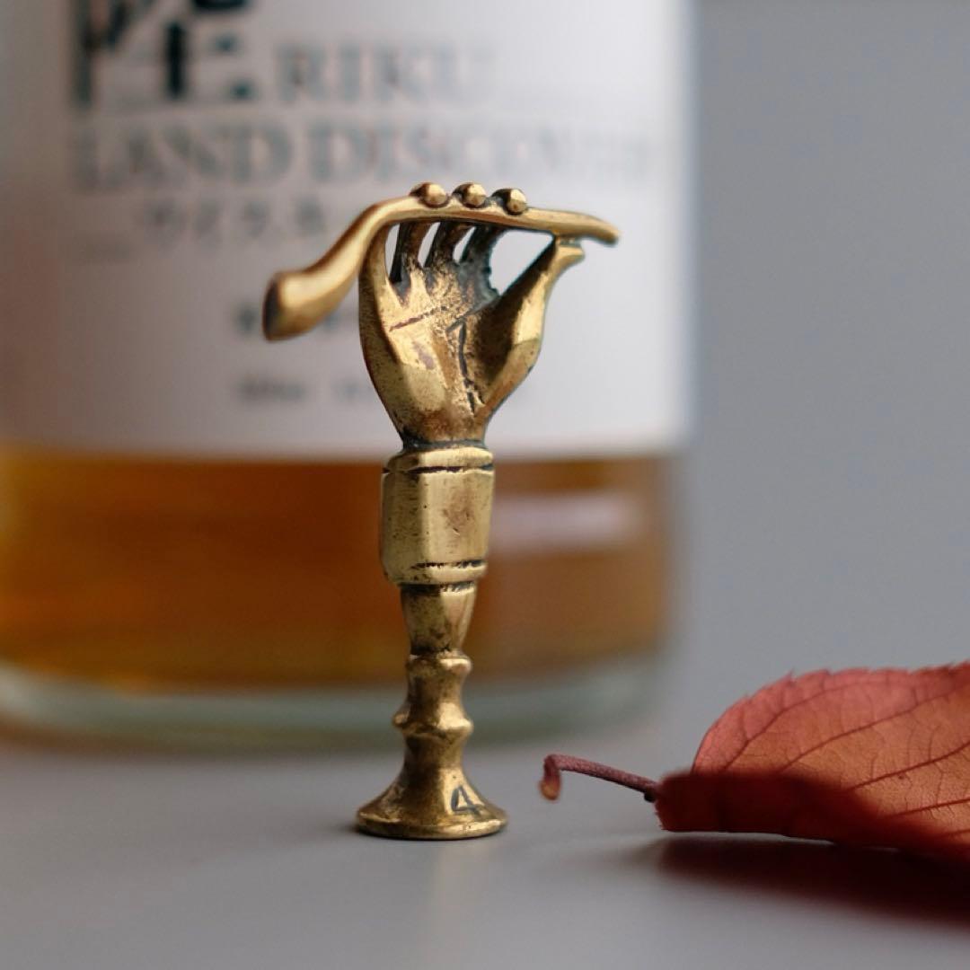 1900年頃イギリス製アンティーク真鍮小物 印章やスタンプ素材