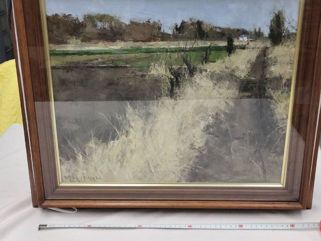 津久井の風景画（晩秋 農道）