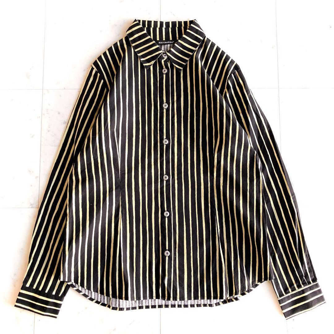 marimekko マリメッコ ヨカポイカ ピッコロ ストライプシャツ 42