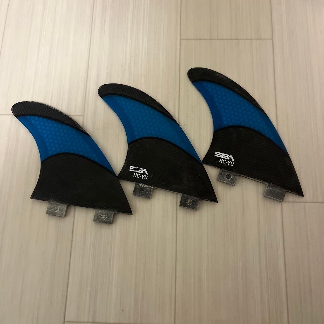 ISHIHARAサーフボード グリーン 5フィン 6.5フィート