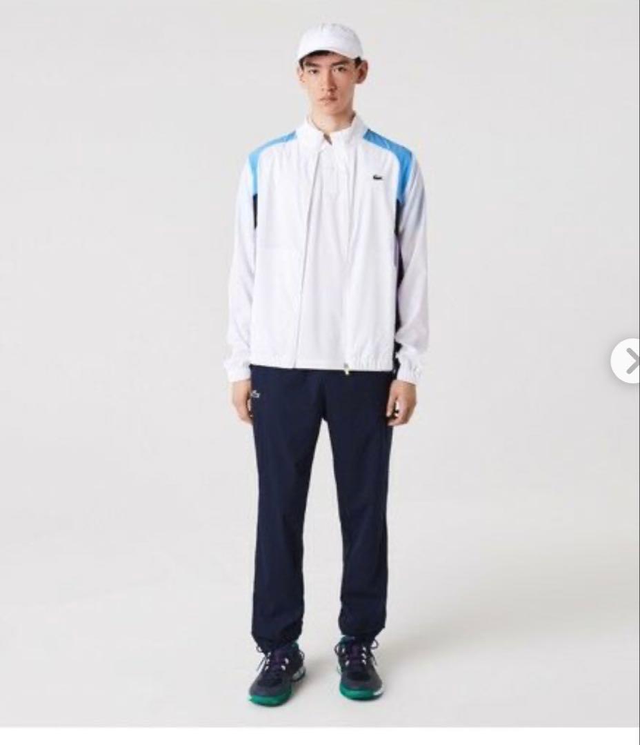 Lacoste マルチカラー ジャケットとネイビーパンツ セット