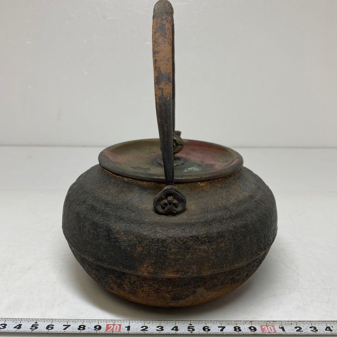 形の良い 鉄瓶 高さ約21cm 重さ1400g トヒサ