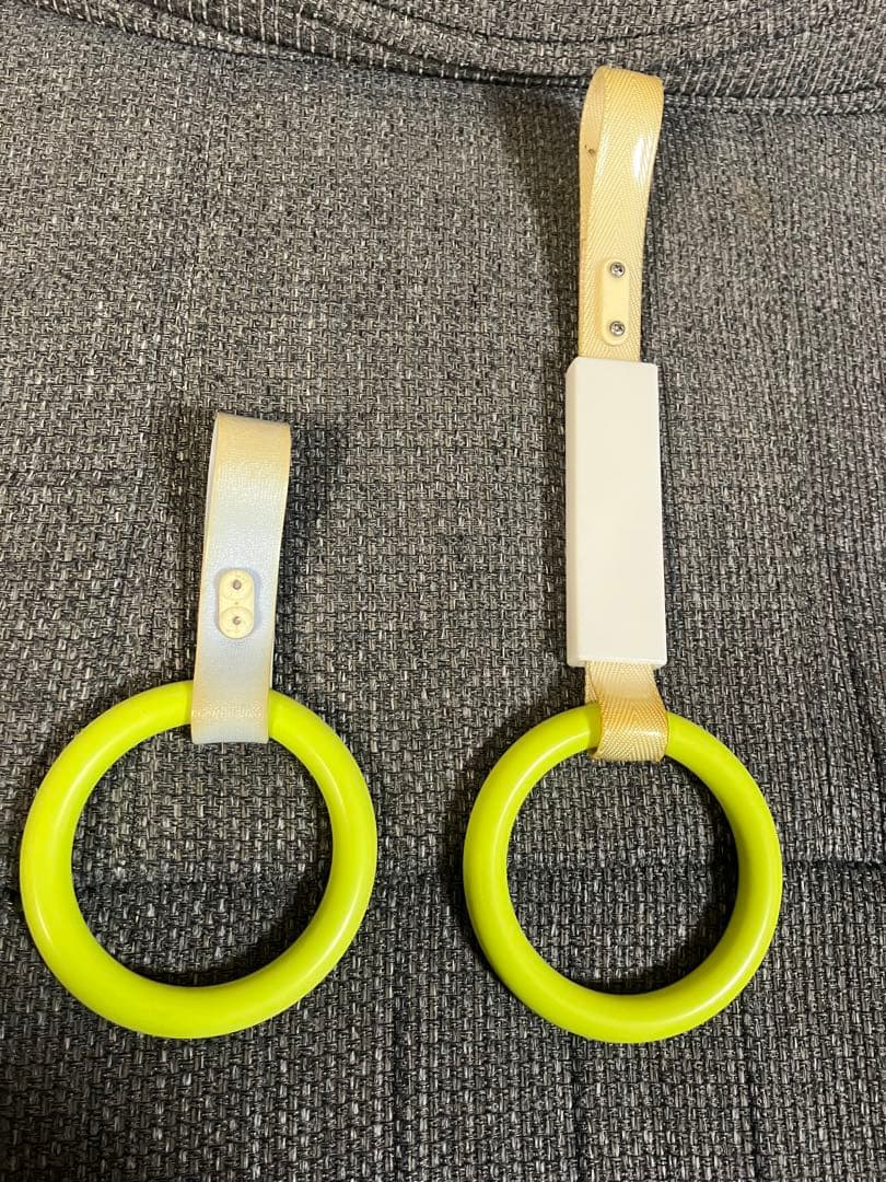 京王　吊り革緑色　長短セット①