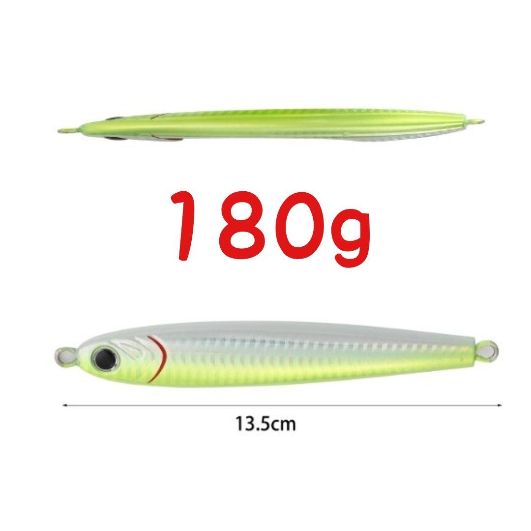 ９本 セット 200g メタルジグ クイックゼロワン 形状 グロー 夜光 伊勢湾