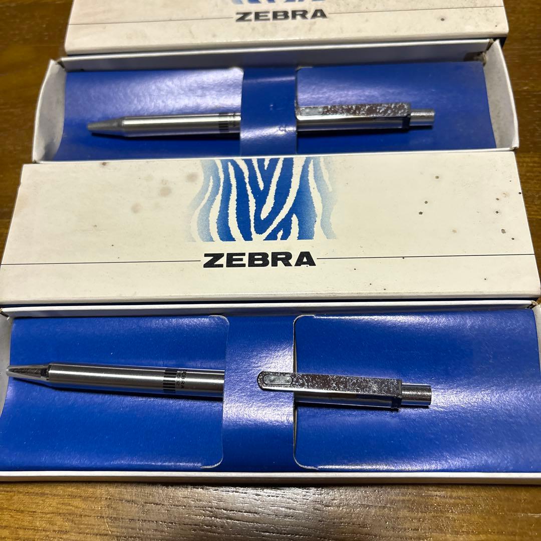 ZEBRA ボールペン 2本セット シルバー