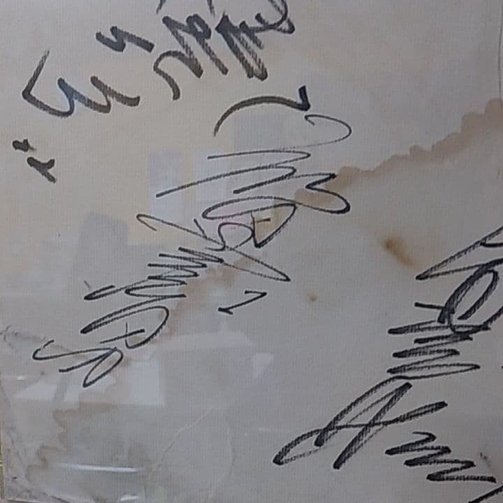 タイガース　1985年優勝の寄せ書き