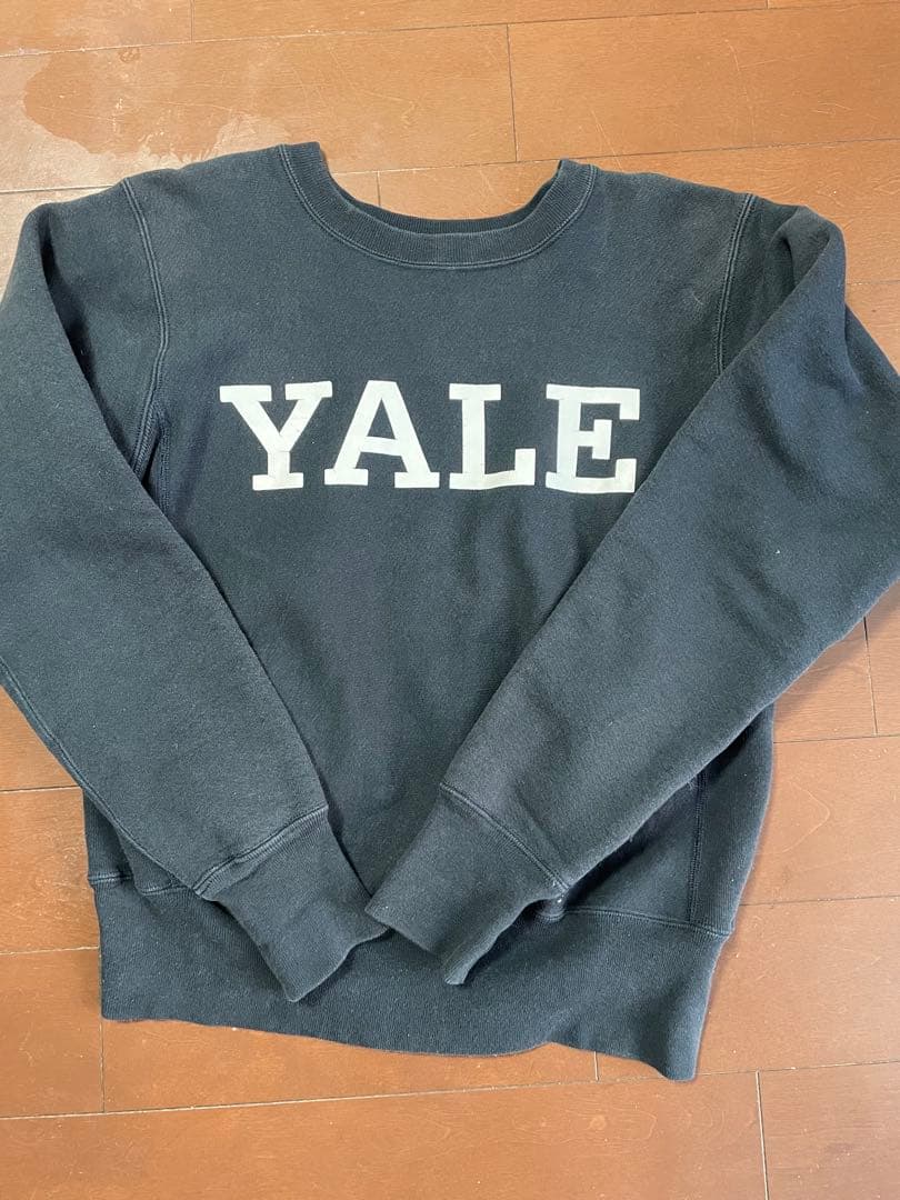 【希少USA製】champion リバースウィーブ Yale ネイビー S