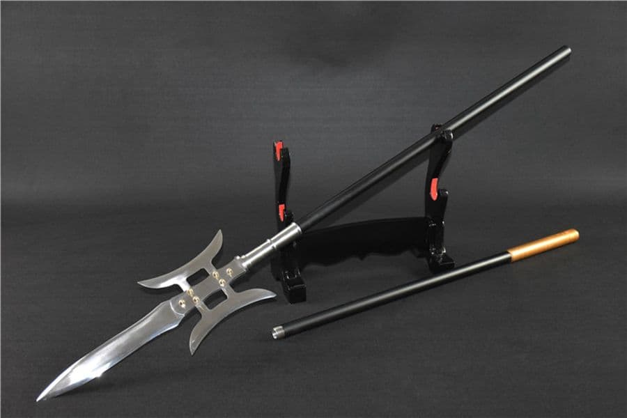 特価・方天画戟の戦神呂布所持兵器 古兵器刀装具　日本刀　模造刀 居合刀 長尺