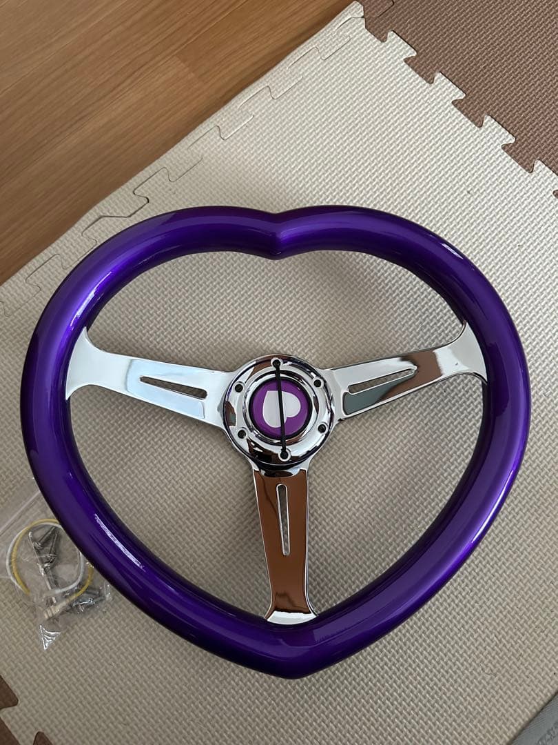 ハート ステアリング 新品未使用 旧車 街道レーサー ウッド