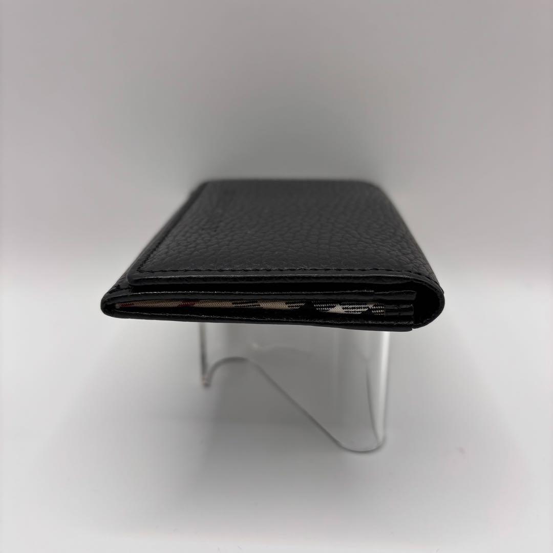 BURBERRY 名刺ケース　カードケース　ブラック　ノバチェック　レザー