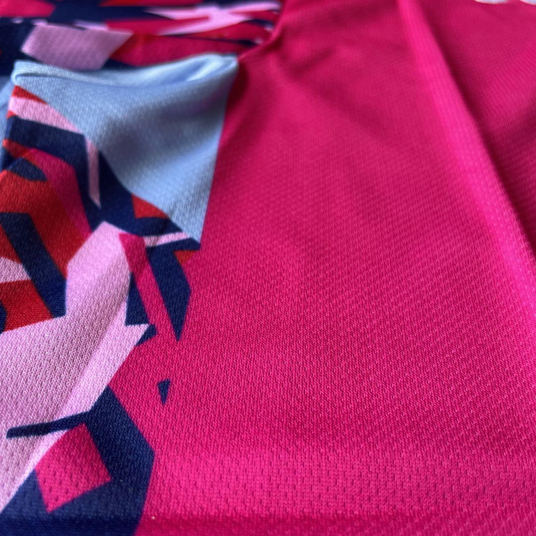 ヨネックスYONEX バド＆テニスゲームシャツ　新品　サイズLベリーピンク