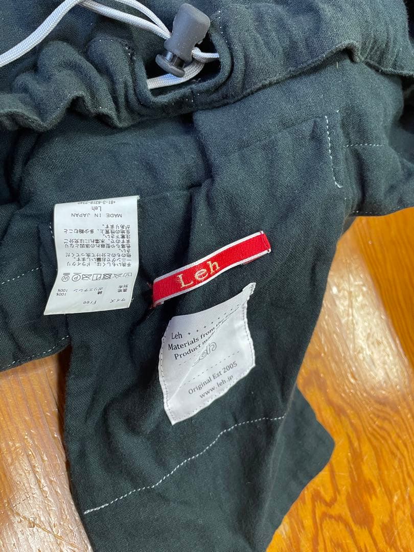 Leh レー 792 KESA BAG 袈裟バッグ ブラック コットン 日本製