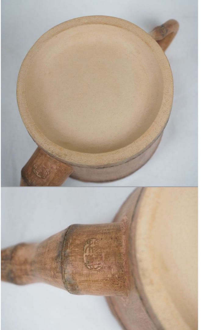 送料無料　作家物　白泥竹形急須・杯セット 未使用　煎茶道具