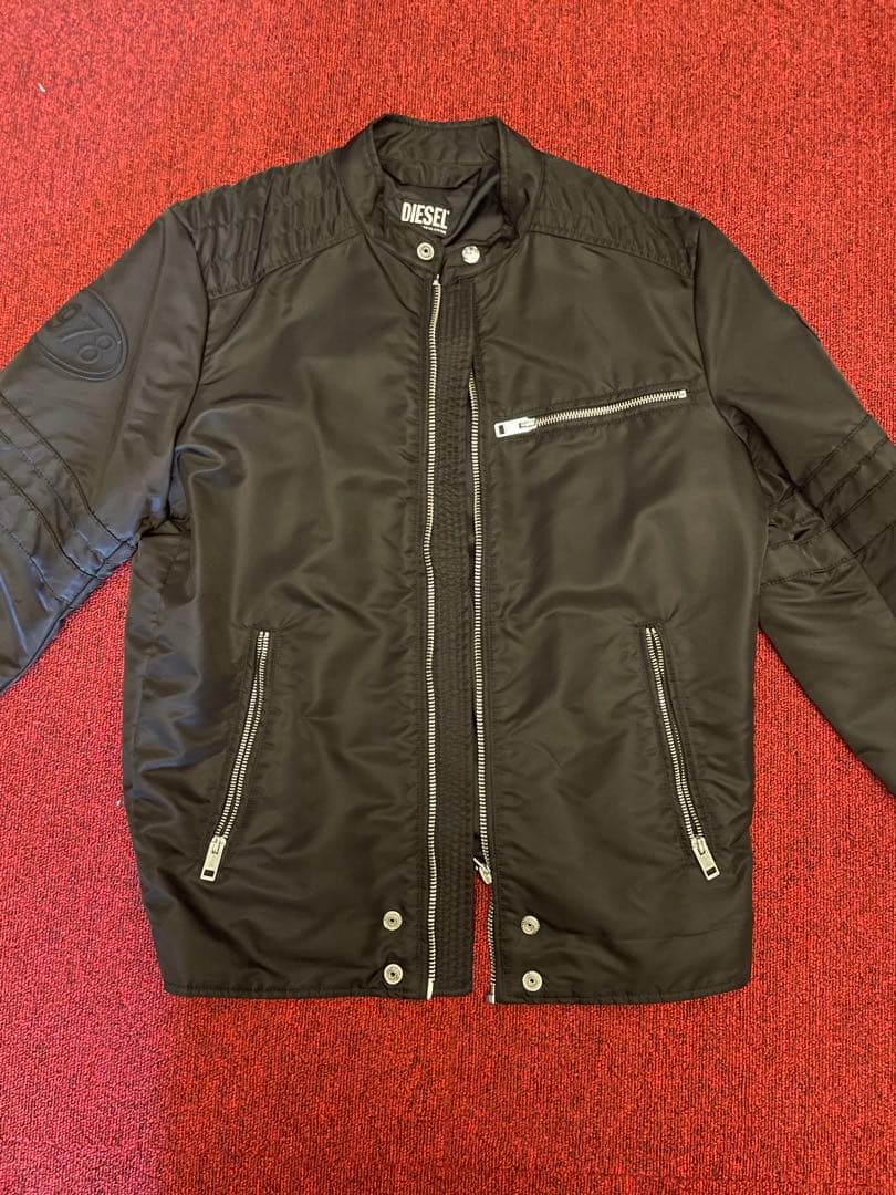 DIESEL ブラック ナイロンジャケット 池田エライザ着用モデル