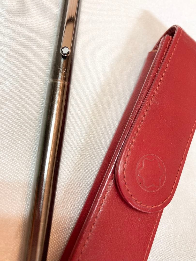 モンブラン 万年筆 純正レザーケース インクカートリッジ付 早稲田大学生協