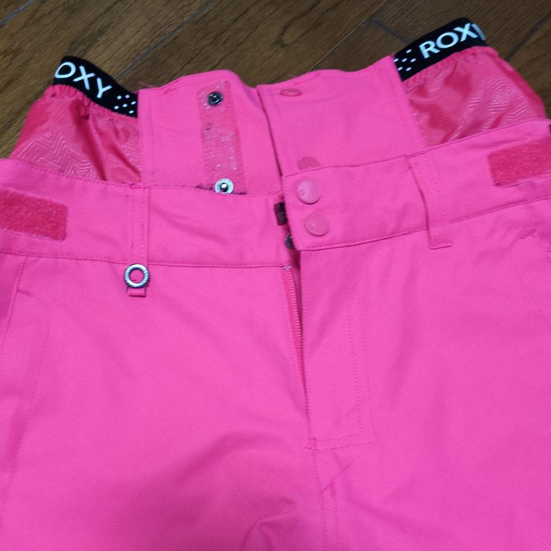 【美品】ROXY　スノボウェア　上下セット　総柄　オルテガ柄　ピンク　Ｓ
