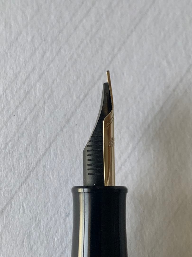 PLATINUM 万年筆 木軸 14Kペン先