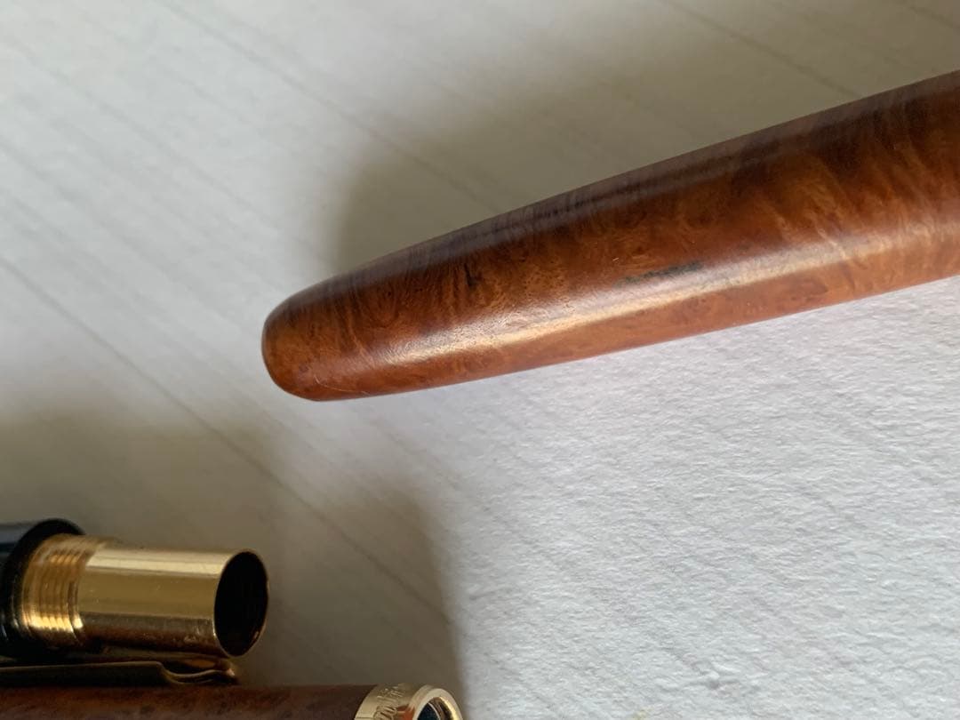 PLATINUM 万年筆 木軸 14Kペン先