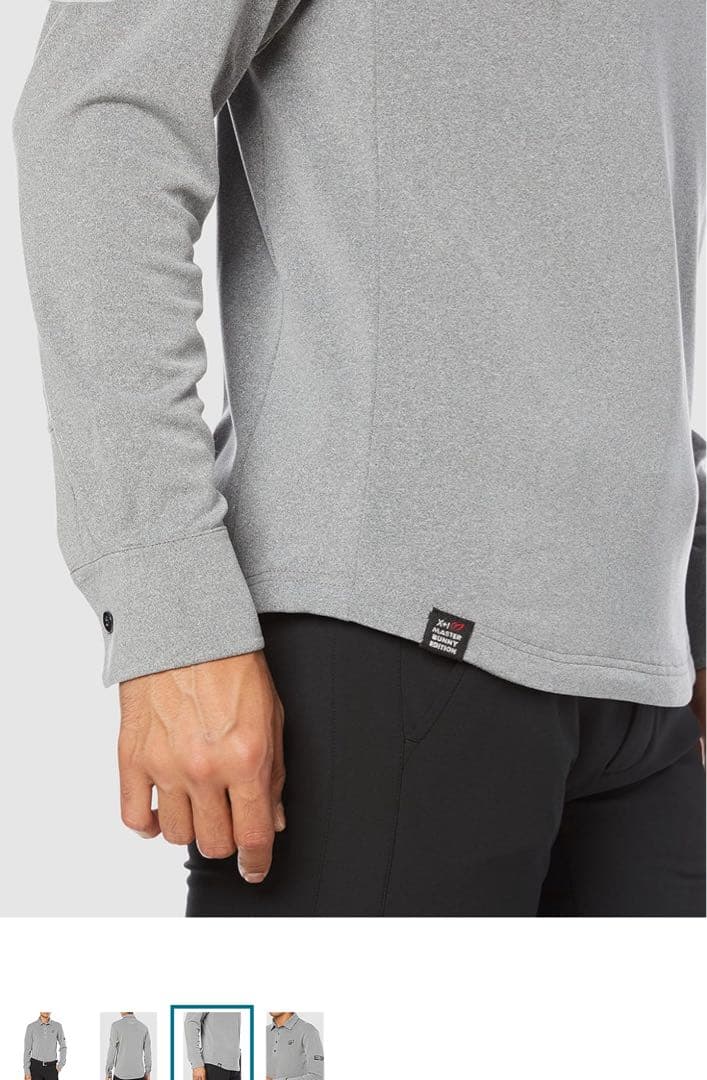 マスターバニーメンズ 長袖 ポロシャツ ワンポイントロゴサイズ6