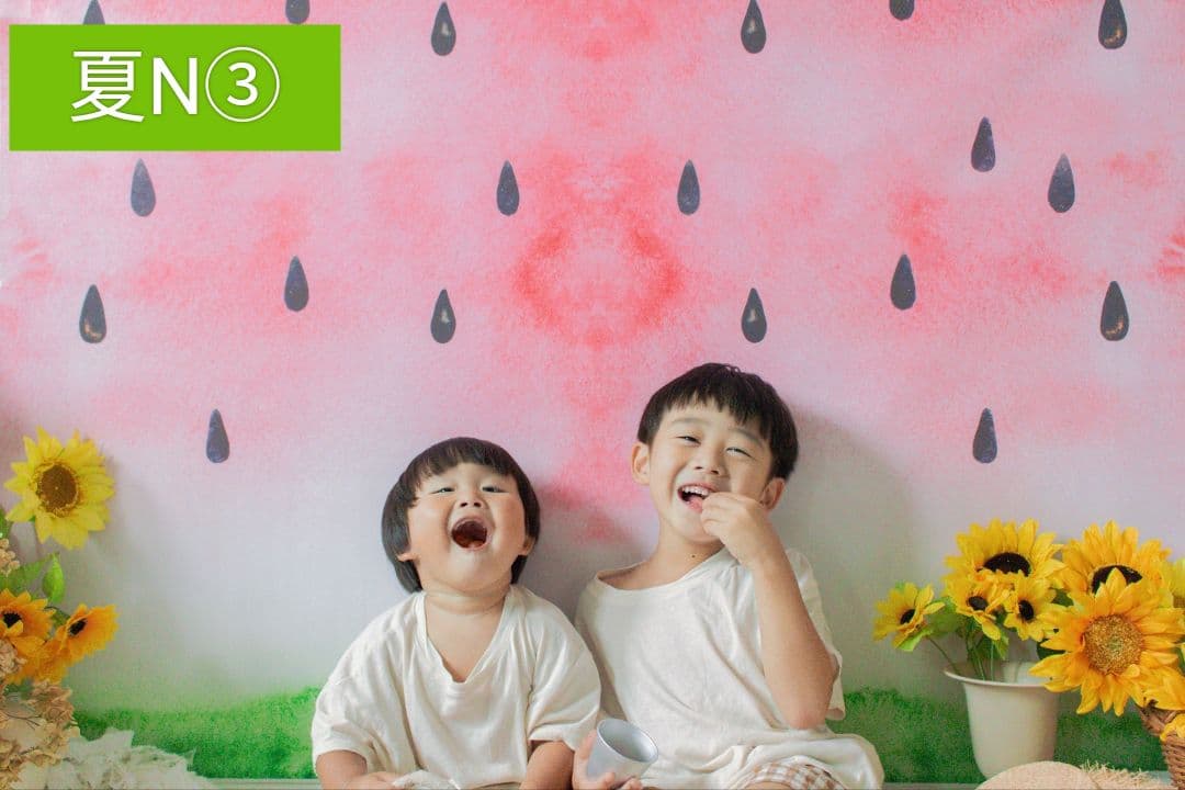 背景布【紫陽花C】サンプル　ペット、トリミング、キッズ撮影用フォトブース　梅雨