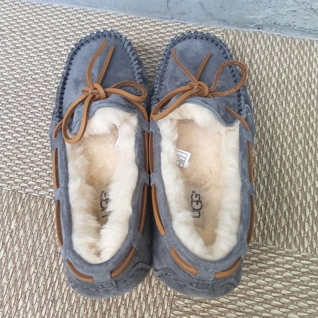 【未使用】UGG アグ DAKOTA ダコタ　モカシン ムートン 22cmグレー