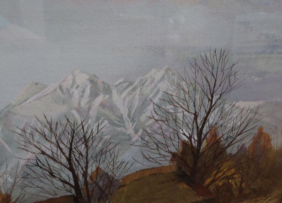 榎本 良一 （鹿島槍） 真筆水彩画 絵画 油絵 山岳