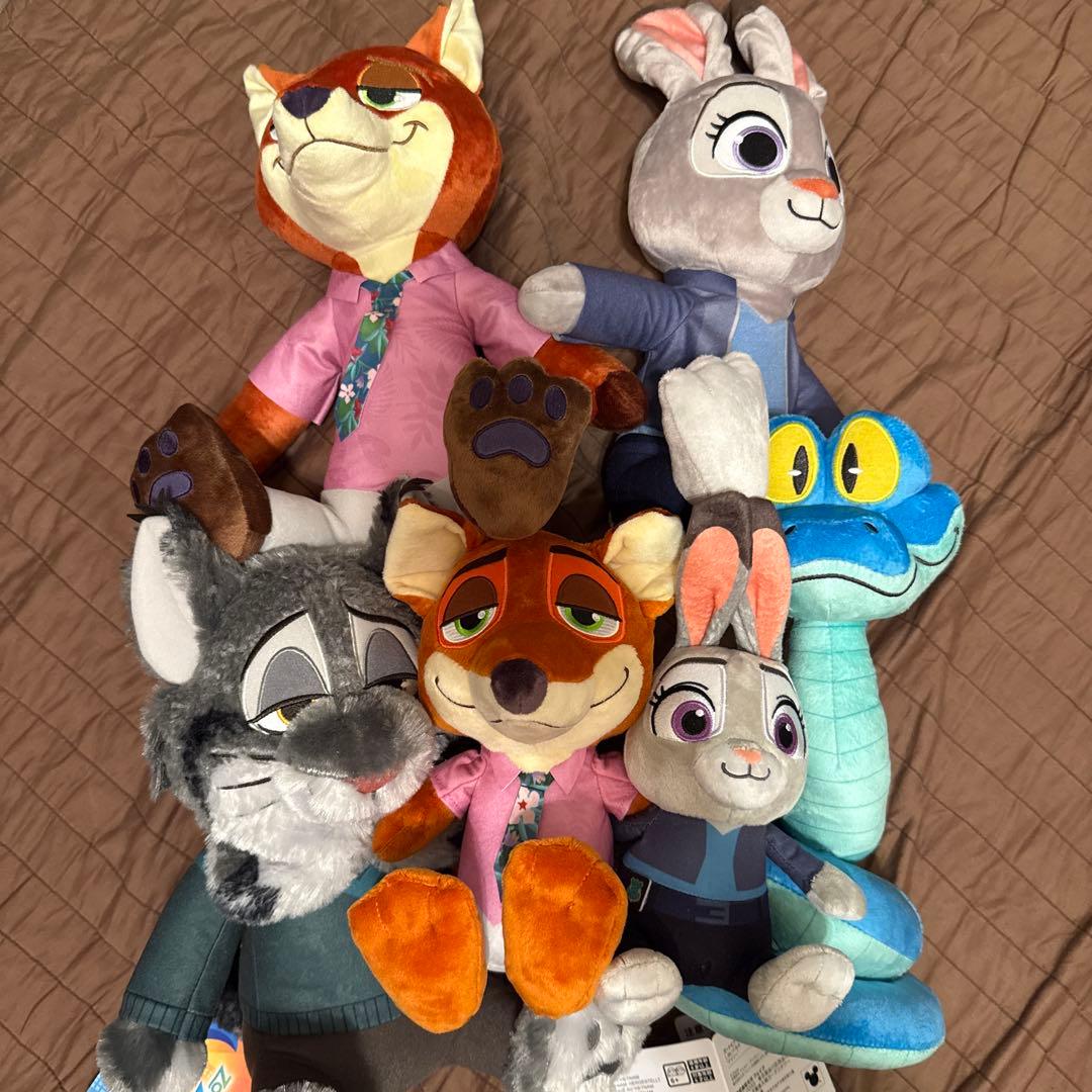 ズートピア2 L ぬいぐるみ　ニック　ジュディ　その他３点　【送料手数料込み】