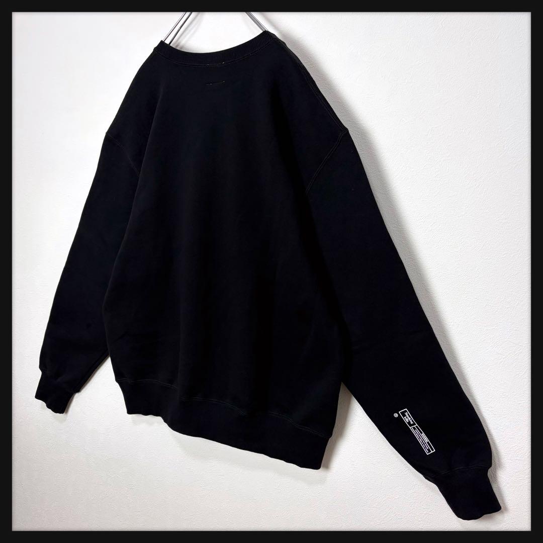 【希少XL】FR2★ビッグ刺繍ロゴ スウェット ブラック 即完売デザイン 美品