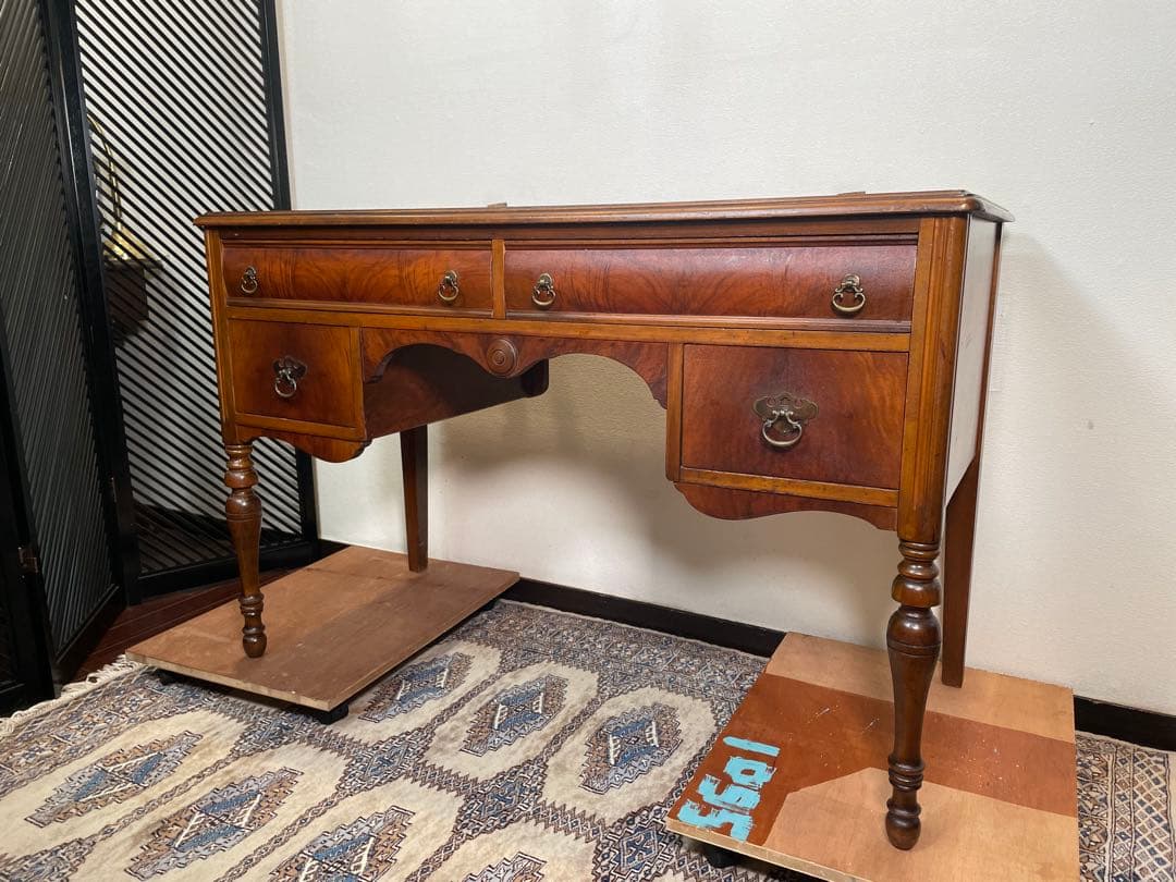 ヴィンテージ ドレッサーチェスト ウォールナット 英国 ミラー 鏡 イギリス