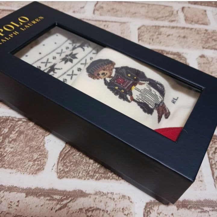 ラルフローレン　バスタオル　靴下　2足　ギフトBOX　袋