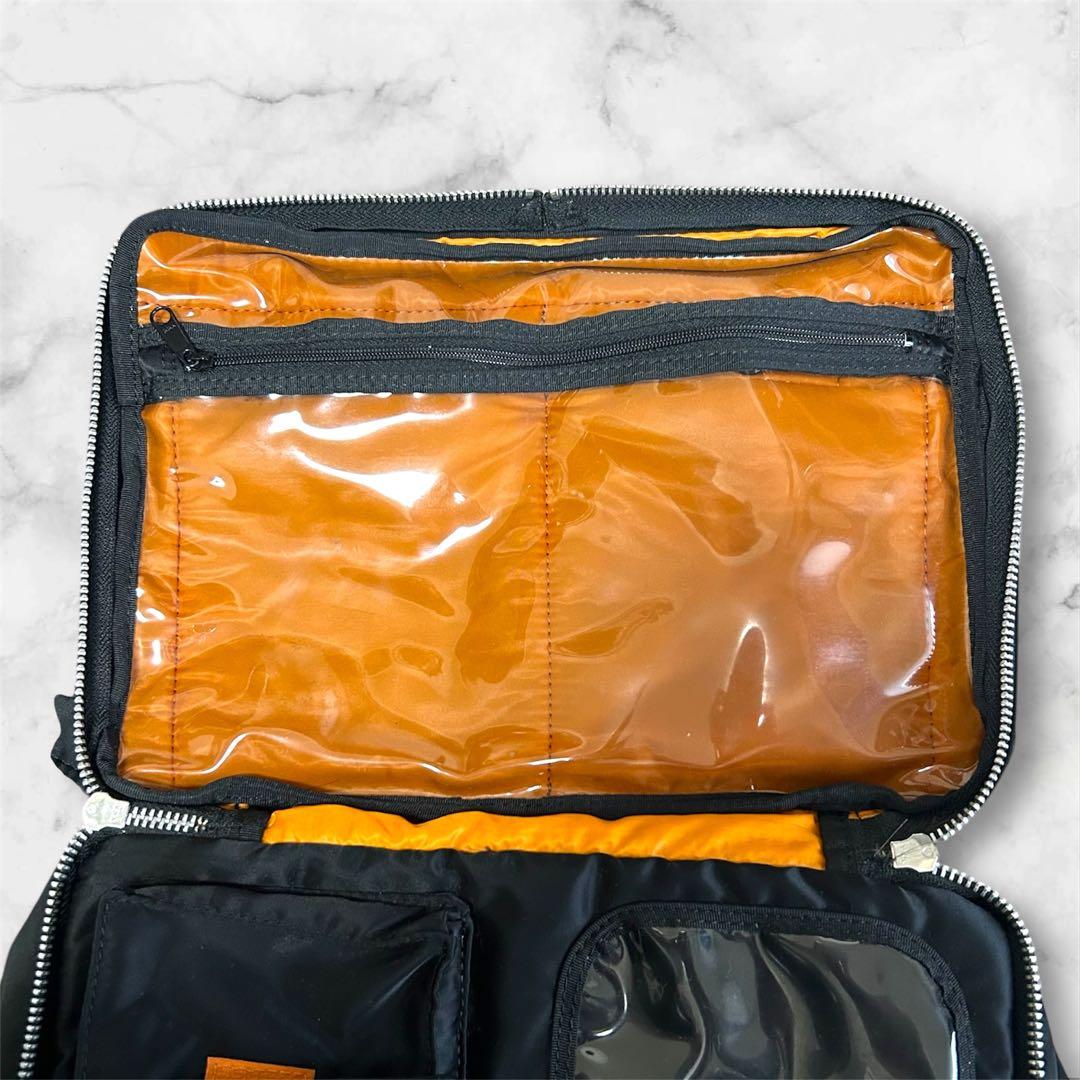 【極美品】PORTER TANKER ショルダーバッグ　２層　ブラック　L