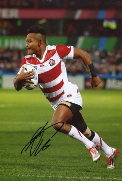 ラグビー　桜ジャパン　日本代表　証明書付き　松島　幸太郎　直筆サイン入りフォト