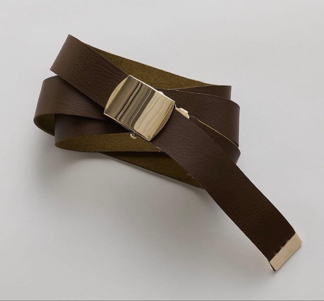 ウィムガゼット 【Hoaw.】 レザーガチャベルト/ ダークブラウン