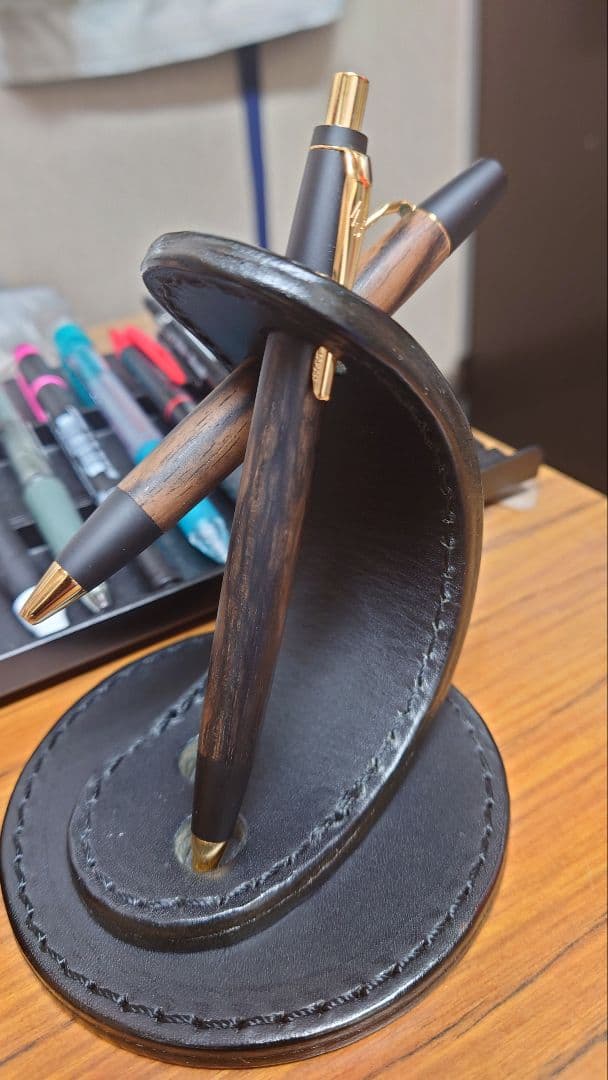 野原工芸　超特上黒柿孔雀杢MPと特上黒柿BPセット