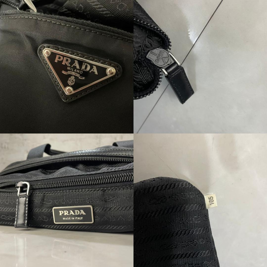 PRADA ハンドバッグ プラダ ミニボストンバッグ BR3697 黒 良品