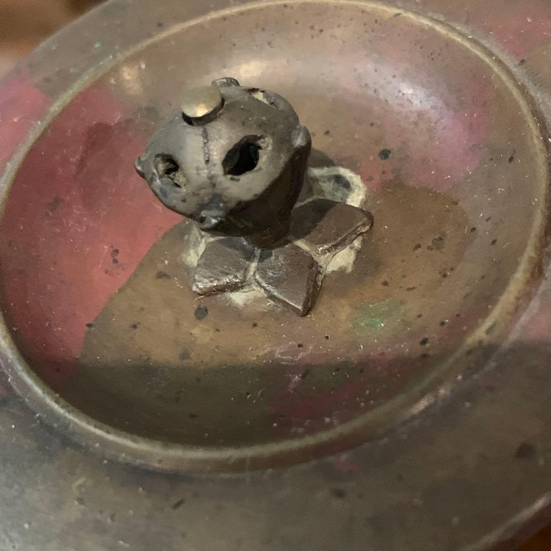 逸品 在名 南部鉄器 南部鉄瓶 南部形 砂鉄 袋弦 児玉桶良造 骨董品