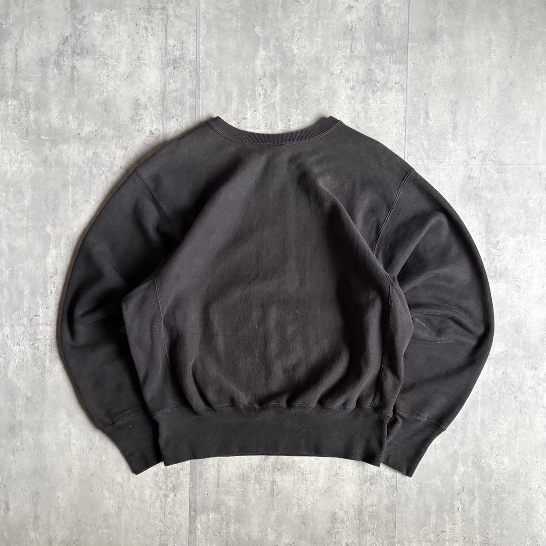 【90s champion】リバースウィーブ　スウェット　墨黒　フェード　古着