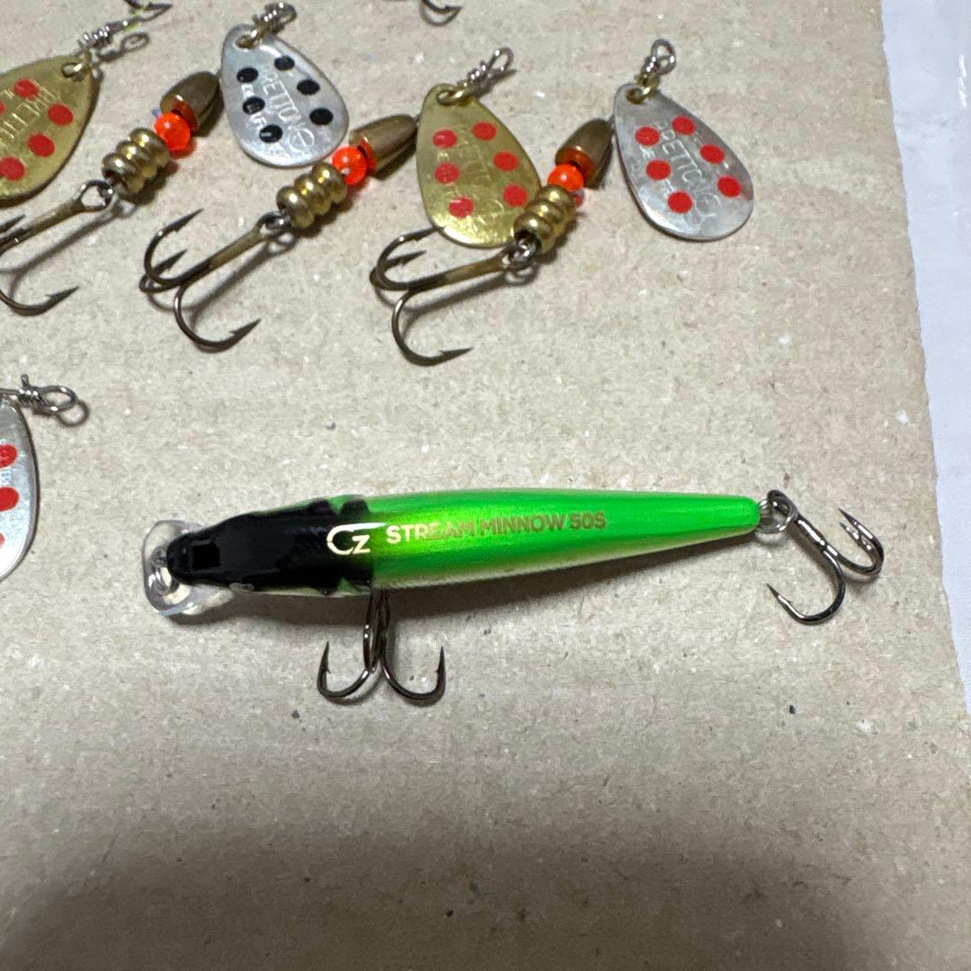 シルバークリーク8個 ブレットン7個 MIU 計17個セット 管釣り トラウト