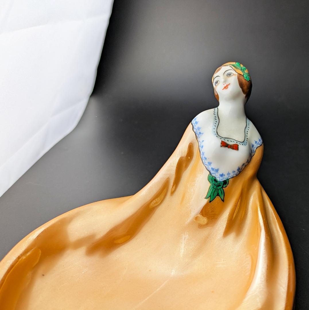 1918年頃オールドノリタケ デコレディ ラスター彩 アールデコ M-JAPAN