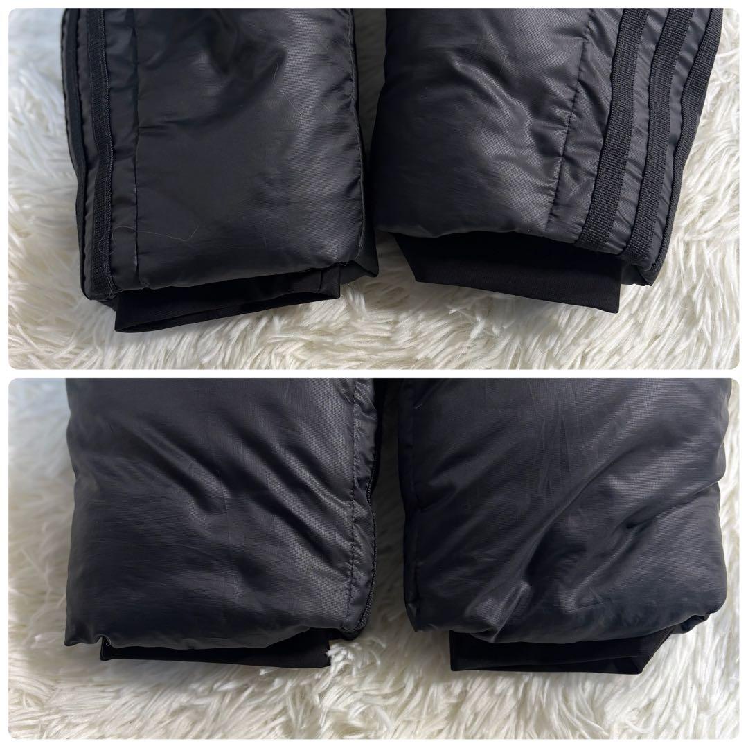 adidas アディダス ベンチコート ブラック ダウン ロング丈 フーディー