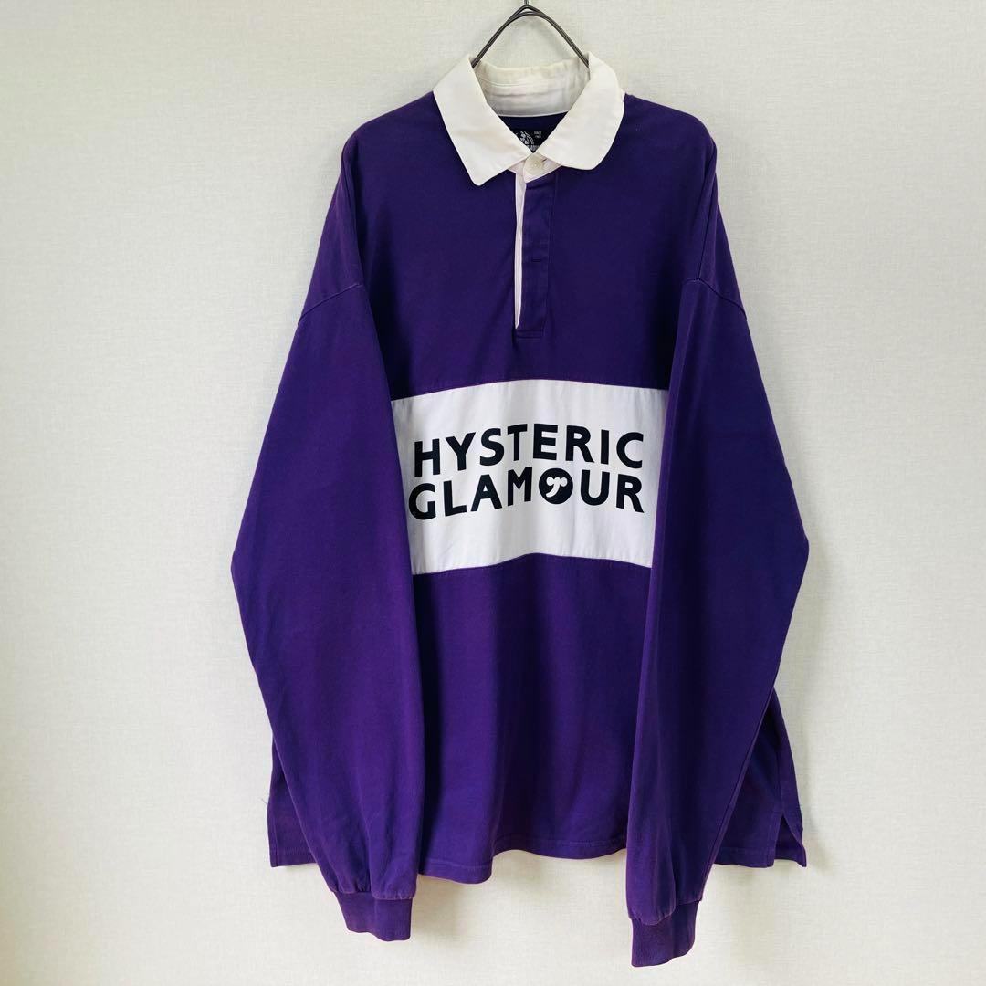 【激レア】ヒステリックグラマー ラグビーシャツ サイズL　ＨＹＳ　ＳＹMBOL