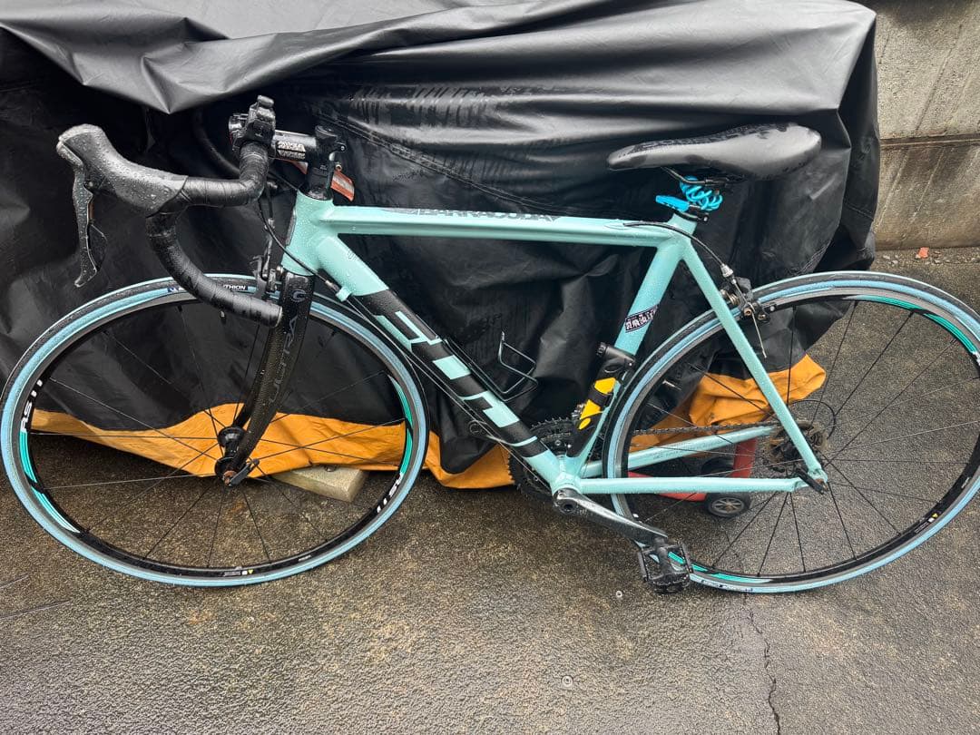 水色 アルミフレーム ロードバイク