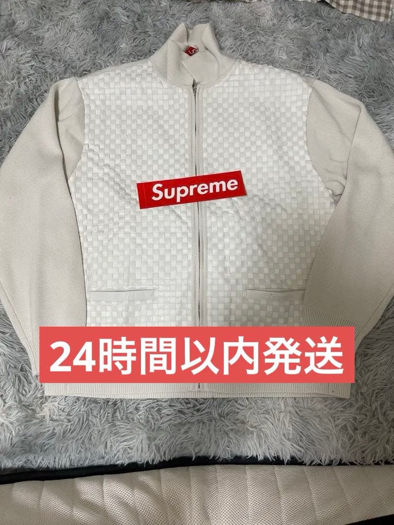 Supreme ホワイト チェック柄ジャケット