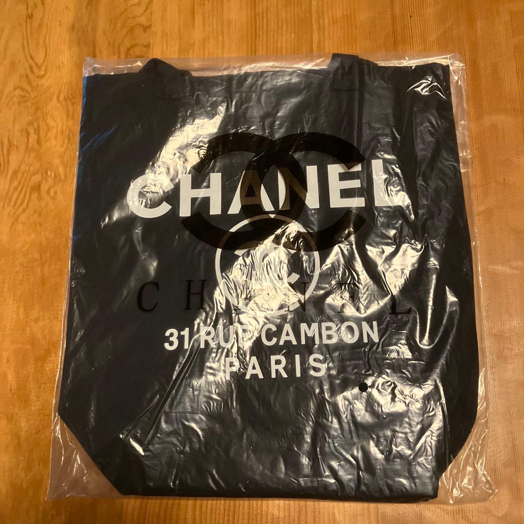 【非売品】CHANEL シャネル ノベルティ ブラック キャンバストートバッグ